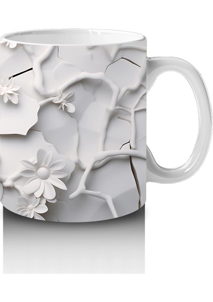 Çatlak Duvarın Ortasında Solgun Kafatası – Hediyelik Kahve Kupası fırsatları