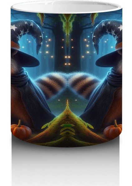 Şeker Temalı Renkli Canavar Figürleriyle Eğlenceli Cadılar Bayramı Baskılı Kupa modelleri