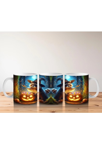 Şeker Temalı Renkli Canavar Figürleriyle Eğlenceli Cadılar Bayramı Baskılı Kupa indirimleri