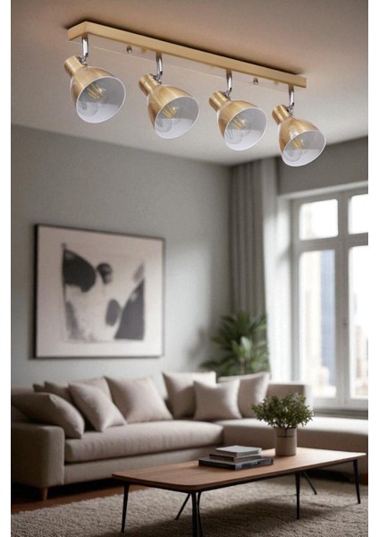 Renkli 4’lü Sıralı Modern Tavan Avizesi, Şık ve Işlevsel Aydınlatma Parçası fiyatları