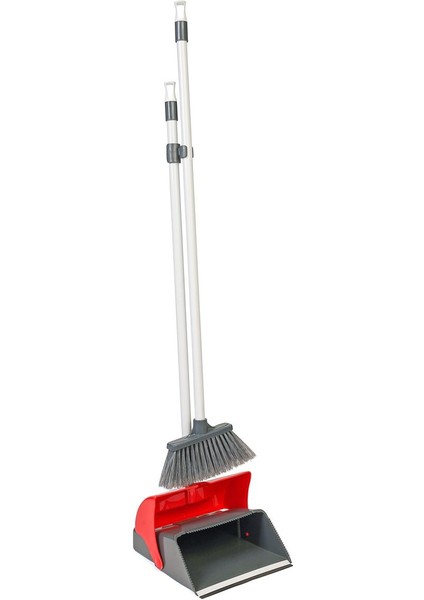 Kırmızı Kapaklı Faraş Süpürge, Temizlik Için Pratik ve Güçlü Temizlik Aracı