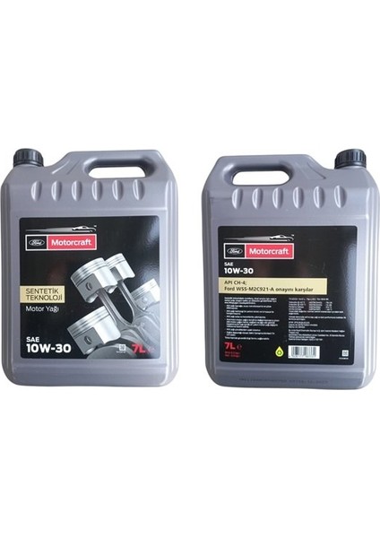 Motor Yağı 10W30 7 Litre Ford Motorcraft WSS-M2C921