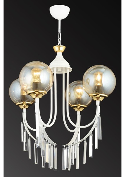 Şık 4'lü Bal Glop Kristal Cam Avize, Lüks ve Yüksek Kalite Dekorasyon Unsuru modelleri