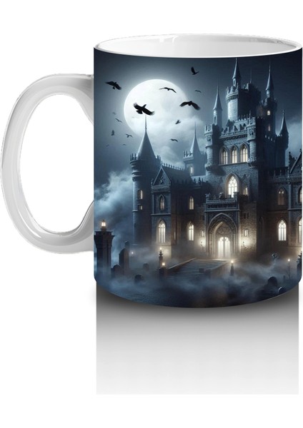 Sisli Ormanda Büyü Ayini Yapan Cadılar Temalı Baskılı Kupa Bardak fiyatları