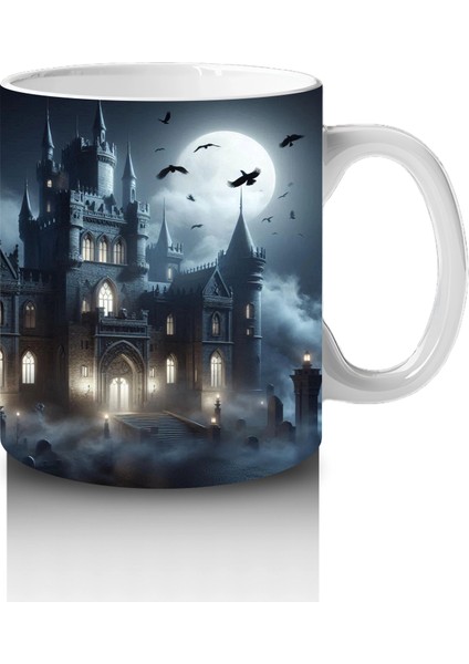 Sisli Ormanda Büyü Ayini Yapan Cadılar Temalı Baskılı Kupa Bardak fırsatları