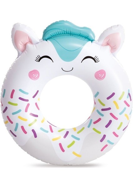 IS59266 Intex Sevimli Hayvanlar Figürlü Simit 8+ Yaş - 1 Adet Stokta Olan Gönderilir