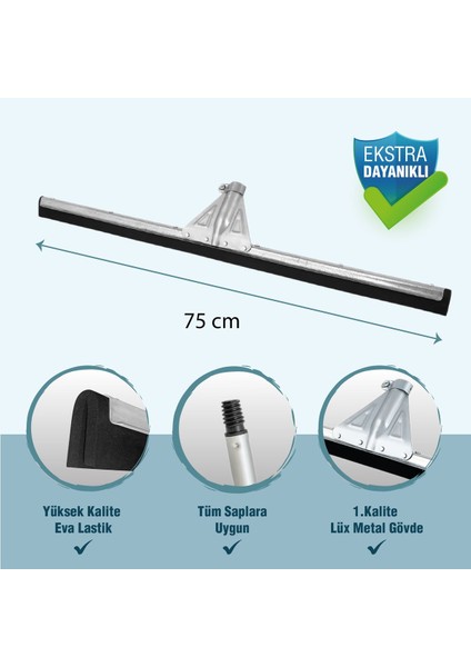 75 cm Takviyeli Metal Yersil, Dayanıklı ve Şık Tasarım ile Kullanıma Uygun