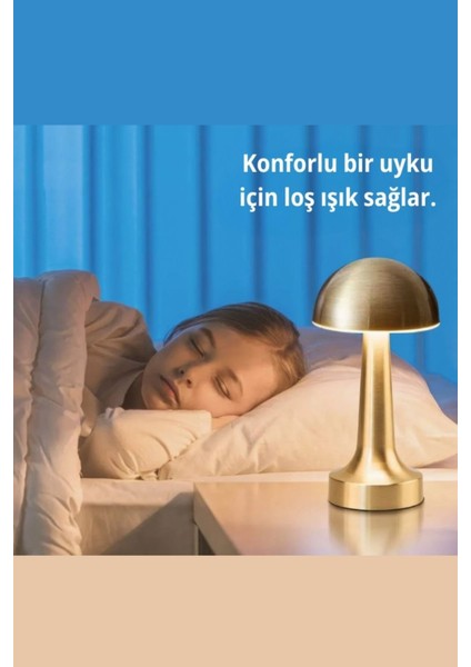 Şarjlı Dokunmatik Masa ve Gece Lambası, Dimmerli, Enerji Tasarruflu LED Işık indirimleri