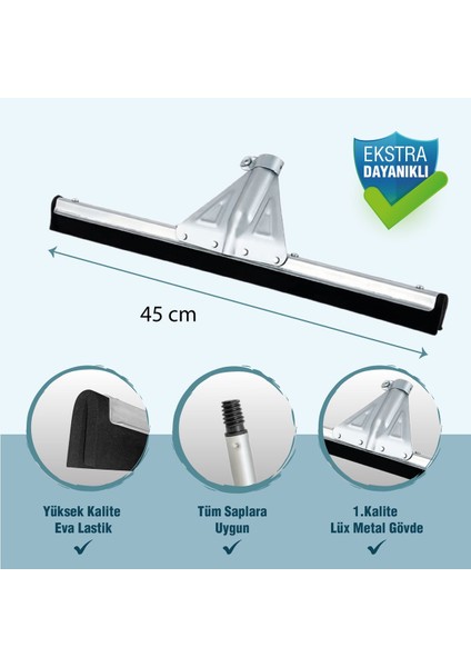 45 cm Takviyeli Metal Yersil, Dayanıklı ve Güçlü Yapı ile Kullanıma Uygun