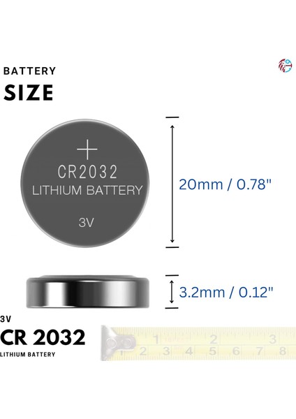 5 Adet CR2032,DL2032 3V Lityum Düğme Pil,airtag,araba Anahtarlık,uzak Kumandalı Araba,terazi ve Tıbbi Cihazlar ile Uyumlu