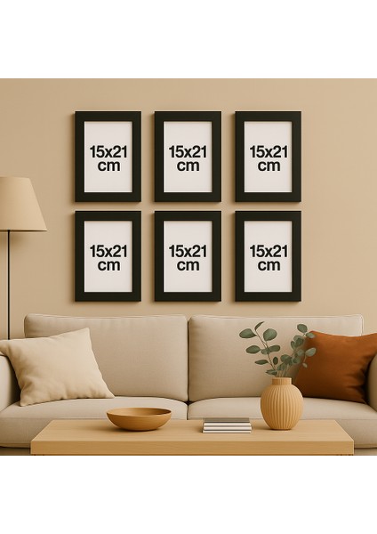 15X21 cm Pvc Camlı Plastik Siyah Boş Çerçeve Fotoğraf Çerçevesi Masaüstü ve Duvar Kullanımı 3 Adet indirimleri