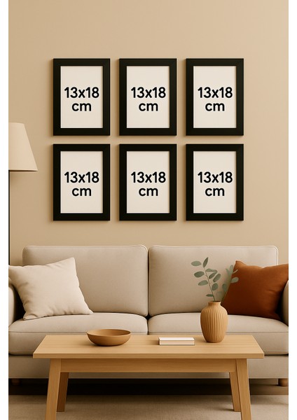 13X18 cm Pvc Camlı Plastik Siyah Boş Çerçeve Fotoğraf Çerçevesi Masaüstü ve Duvar Kullanımı 2 Adet indirimleri