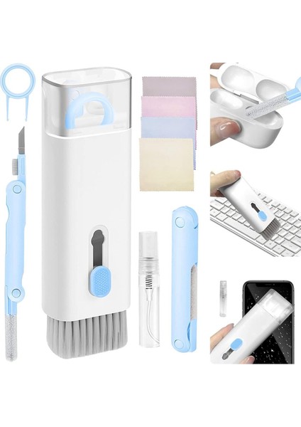 7'li Çoklu Elektronik Temizlik Seti - Bilgisayar, Airpods, Telefon ve Klavye Için