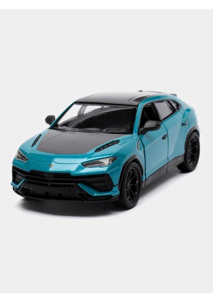 Lamborghini Urus Çek Bırak Araba 1:38 Diecast Model Araba Dekalli Turkuaz