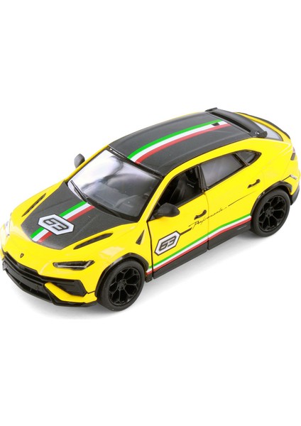 Lamborghini Urus Çek Bırak Araba 1:38 Diecast Model Araba Dekalli Turkuaz