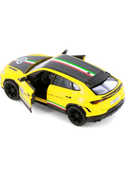 Lamborghini Urus Çek Bırak Araba 1:38 Diecast Model Araba Dekalli Turkuaz fırsatları