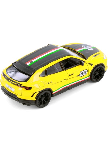 Lamborghini Urus Çek Bırak Araba 1:38 Diecast Model Araba Dekalli Turkuaz indirimleri