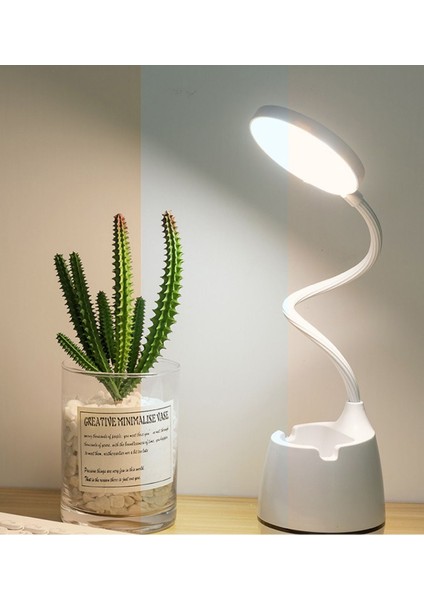 3 Renkli Şarjlı 24 LED Masa Lambası, Ayarlanabilir Parlaklık ve Renk Tonu fırsatları