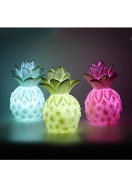 Turuncu Ananas LED Gece Lambası, Çocuk ve Bebek Odası Dekorasyonu Için Ideal fiyatları