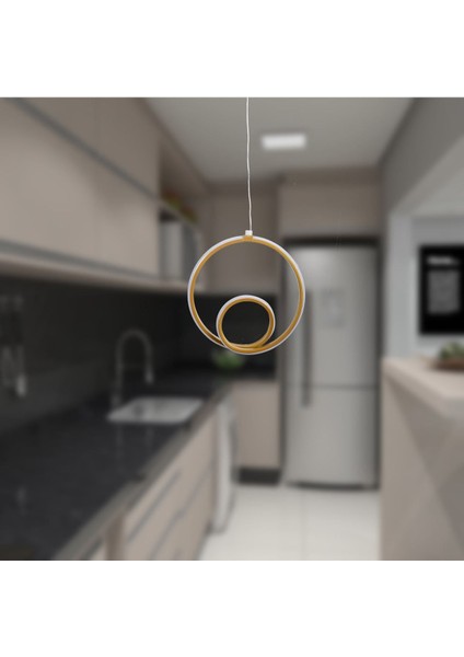 Modern Beyaz LED Sarkıt Avize, Şık ve Çok Renkli Tasarım, Zarif Ev Dekoru.