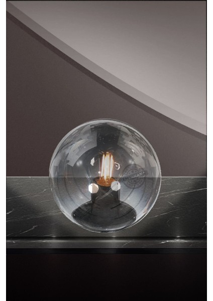 20 cm Füme Renk Cam Fanus Lambader, Şık ve Modern Dekoratif Aydınlatma fiyatları