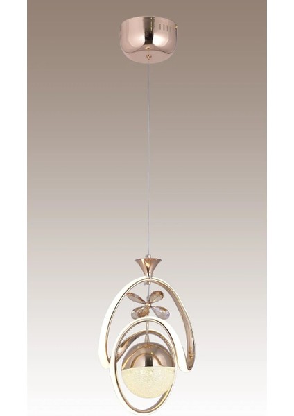 Modern Tasarım Altın Kaplama Üç Renk Işık Veren Tavan LED Avize fiyatları