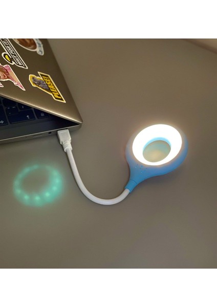 Mavi Renkli Taşınabilir USB Masa Lambası, Hafif ve Pratik Aydınlatma Seçeneği fiyatları