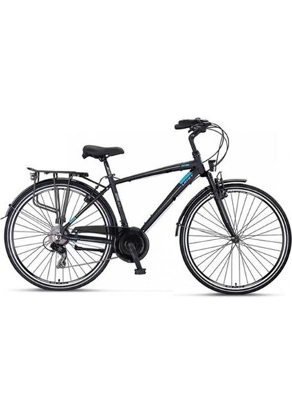 2832 Ventura M Erkek Şehir Bisikleti V 510H 28 Jant 21 Vites Siyah Mavi
