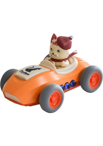 MY66-K2213 Sesli Işıklı Çek Bırak Arabalı Çılgın Kedi