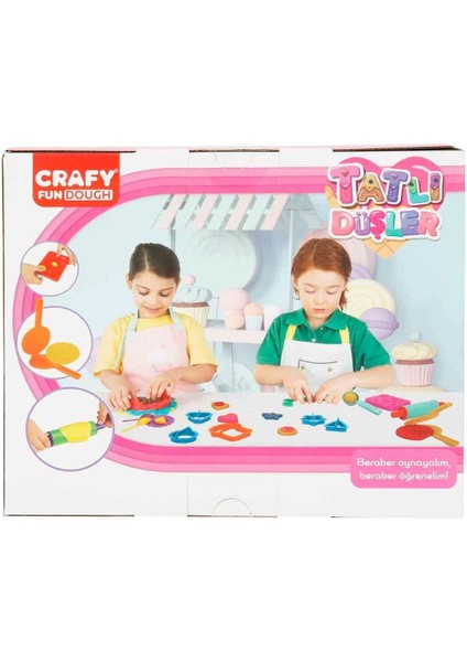 3493 Crafy Tatlı Düşler Oyun Hamuru Seti 200 G 22 Parça modelleri