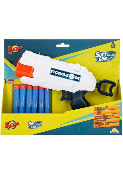 2712 Zapp 6 Mermili Sünger Dart Atan Silah -Sunman
