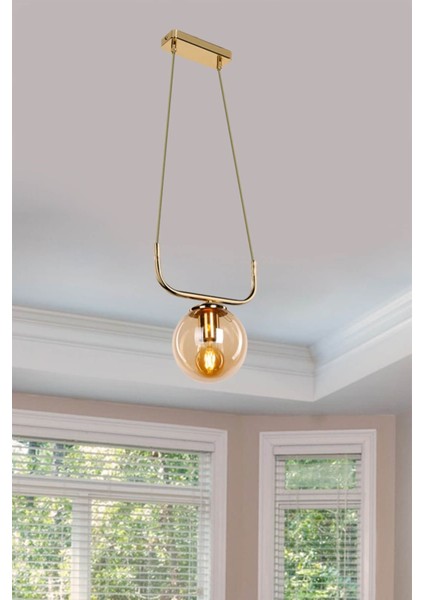 Beyaz Tekli Sarkıt Aydınlatma, Şık ve Modern Tasarım, Ev ve Ofis Kullanımı Için Ideal