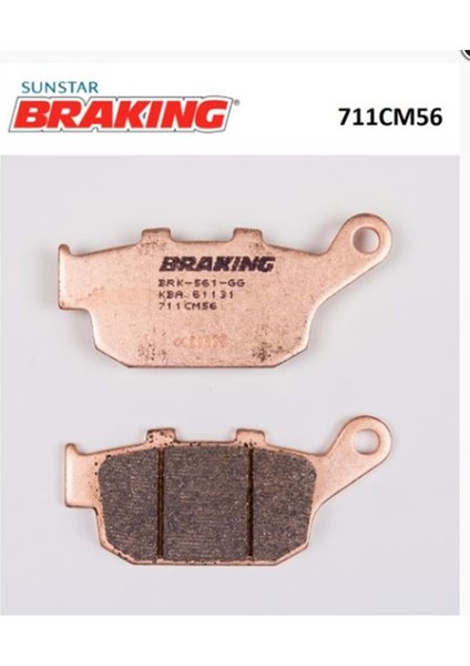 711CM56 1991-1999 Honda Xl 600 Transalp Uyumlu Arka Fren Balatası Sinterli Balata