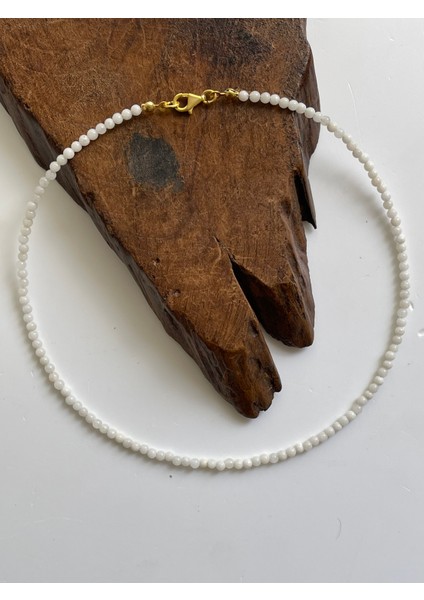 925 Ayar Doğal Taşlı Gümüş Kolye Aytaşı Kolye Taşlı Gümüş Kolye