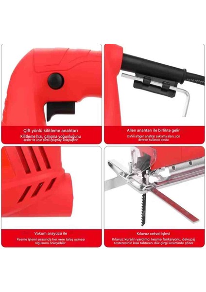 Elektrikli Yapboz Elektrikli El Aletleri Ahşap Kesme Ev Testere Çok Fonksiyonlu Pistonlu Kesim Dekupaj fırsatları