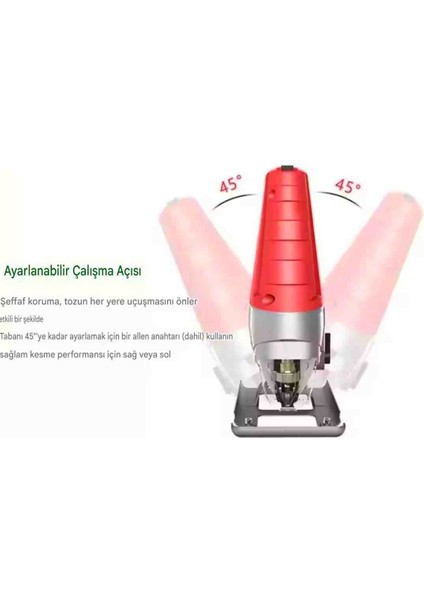 Elektrikli Yapboz Elektrikli El Aletleri Ahşap Kesme Ev Testere Çok Fonksiyonlu Pistonlu Kesim Dekupaj indirimleri