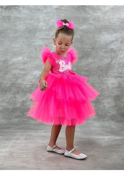 Barbie Kız Çocuk Abiye Elbise modelleri