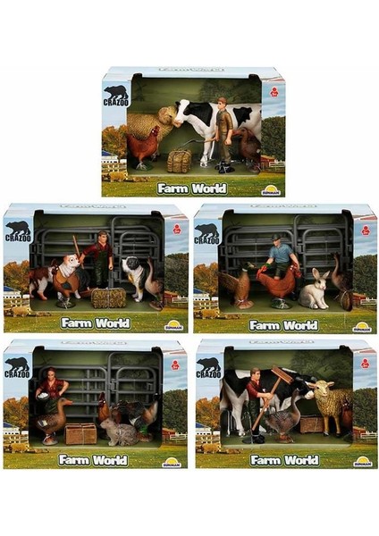 Farm World Çiftlik Hayvanları Seti -1 Adet Stokta Olan Gönderilir