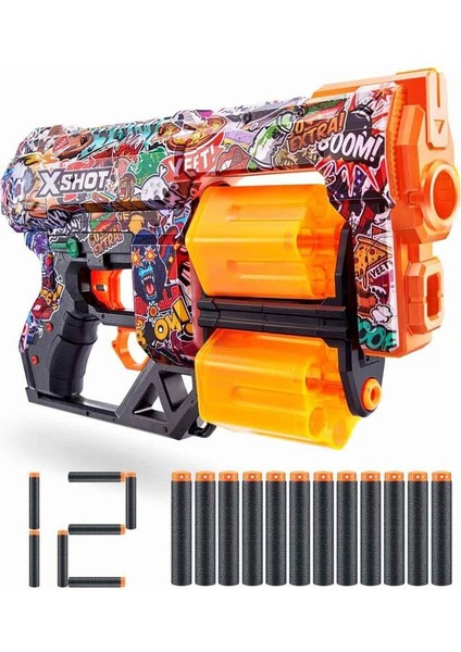 X-Shot Skins Dread 12 Mermili Sünger Dart Atan Silah 31 cm fiyatları