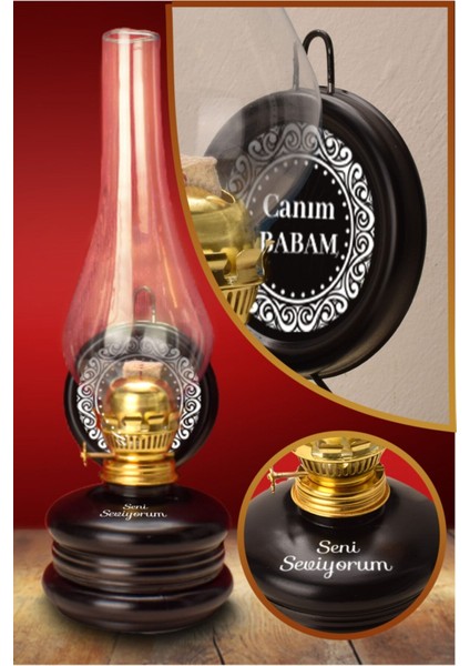 Öğretmenler Günü Nostaljik Gaz Lambası, Canım Öğretmenim Temalı, Şık ve Anlamlı Hediye