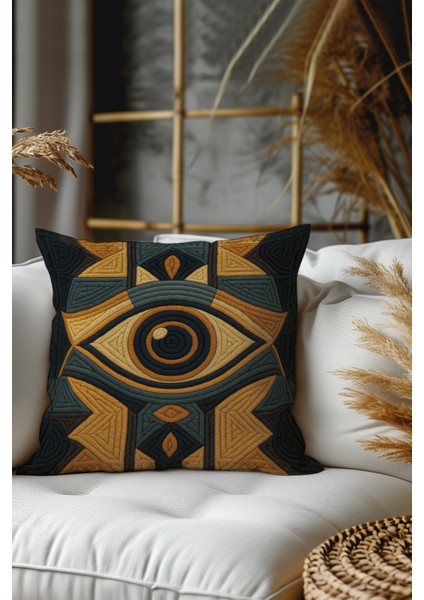 2’li Nakış Desenli, Çift Taraflı Baskı, Dekoratif Kırlent Kılıfı Seti – Bohem Stil, Fermuarlı fiyatları