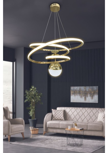 3 Metre Çok Renkli LED Salon ve Oturma Odası Avizesi, Şık ve Parlak Aydınlatma fiyatları