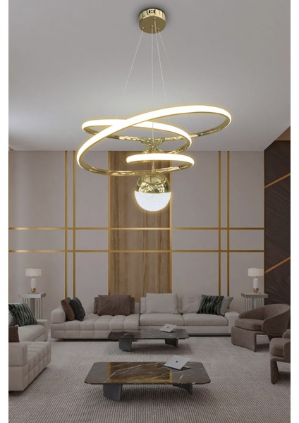 3 Metre Çok Renkli LED Salon ve Oturma Odası Avizesi, Şık ve Parlak Aydınlatma fırsatları