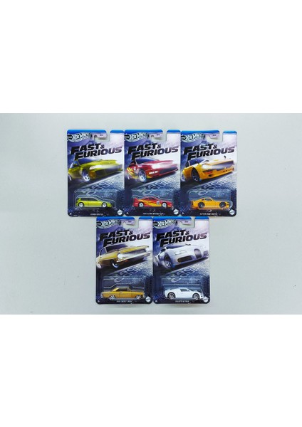 Fast And Furious - Racing Course ( 5'li Set Uzun Kart Model Araba ) 2025 Hızlı ve Öfkeli Serisi