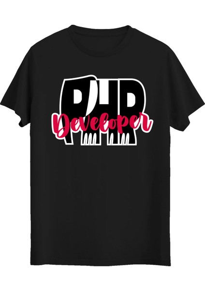 Yazılımcılara Özel, Php Developer Baskılı, Unisex Tasarım Tişört