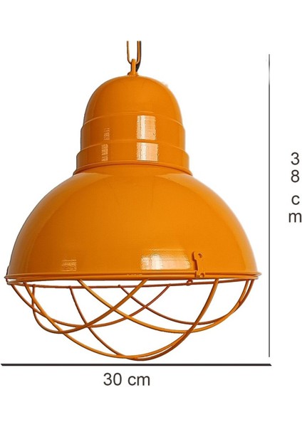 Modern Sarı Kafesli Avize, Restoran, Kafe, Mutfak, Yemek Salonu Için Şık Aydınlatma