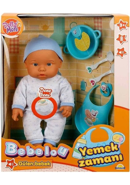 030021 Sunman, Bebelou Yemek Zamanı Sesli Bebek Seti 35 cm / +3 Yaş fiyatları
