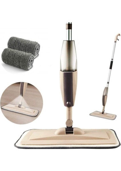 Yumuşak Mikrofiber Bezli Sprey Mop ve 5 Yedek Bez ile Temizlik Kolaylığı
