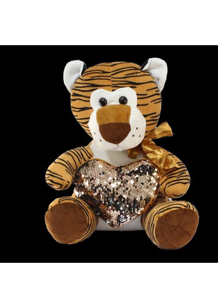 Kalpli Kaplan Peluş Oyuncak 35 cm