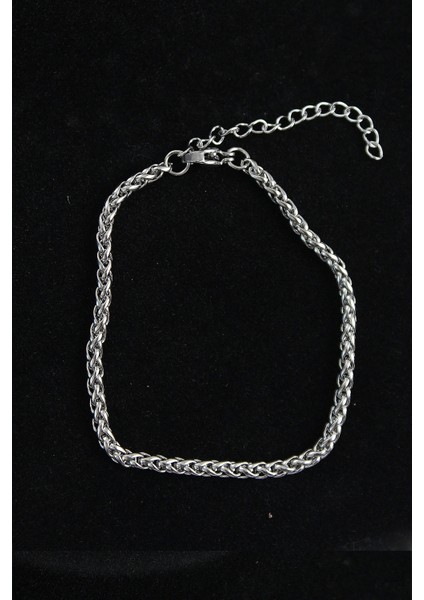 316L Çelik Örgü Model Gümüş Renk Erkek Bileklik